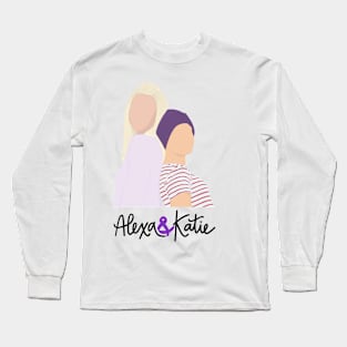 Alexa and Katie logo design Long Sleeve T-Shirt